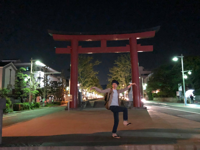 at the First Torii(shinto gate) of Tsurugaoka Hachimangu, Kamakura