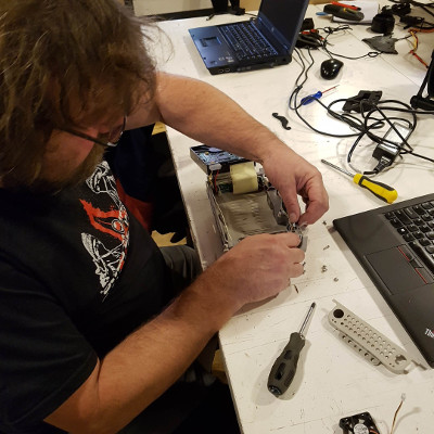 Henk tinkering