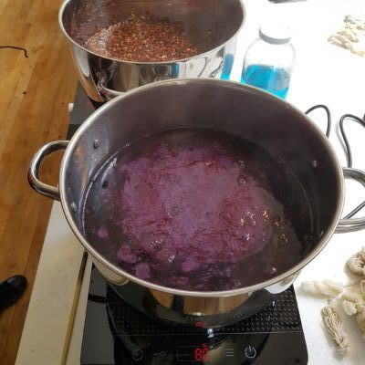 boiling purple pot