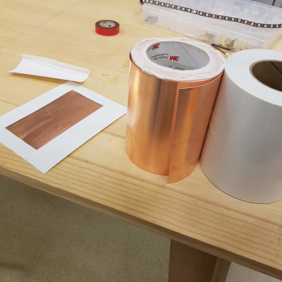copper and epoxy rolls