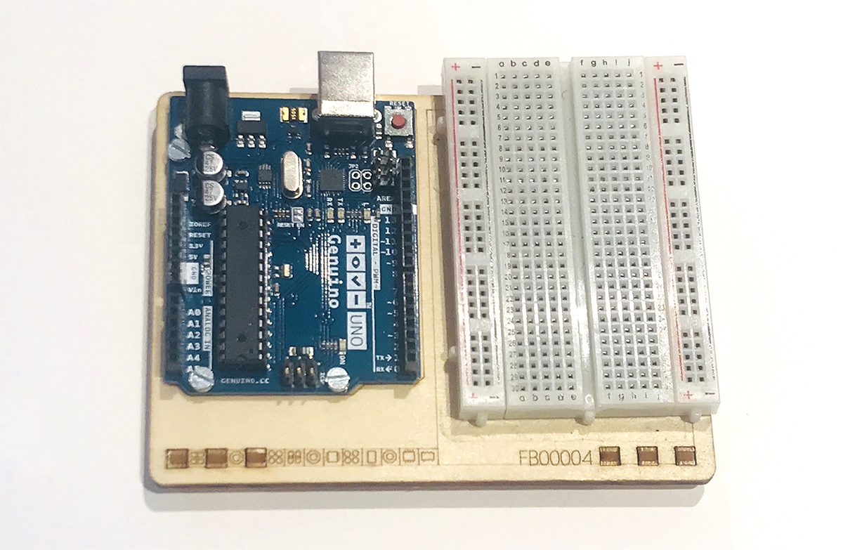 Arduino One and Breadboard
