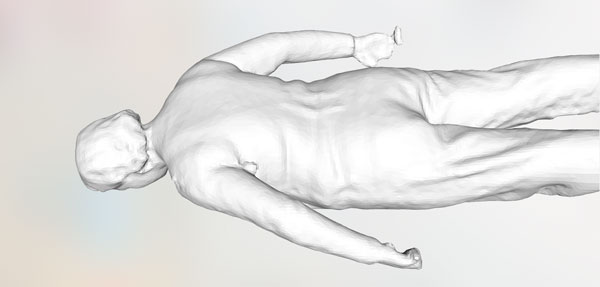 Screenshot of the 3D scan