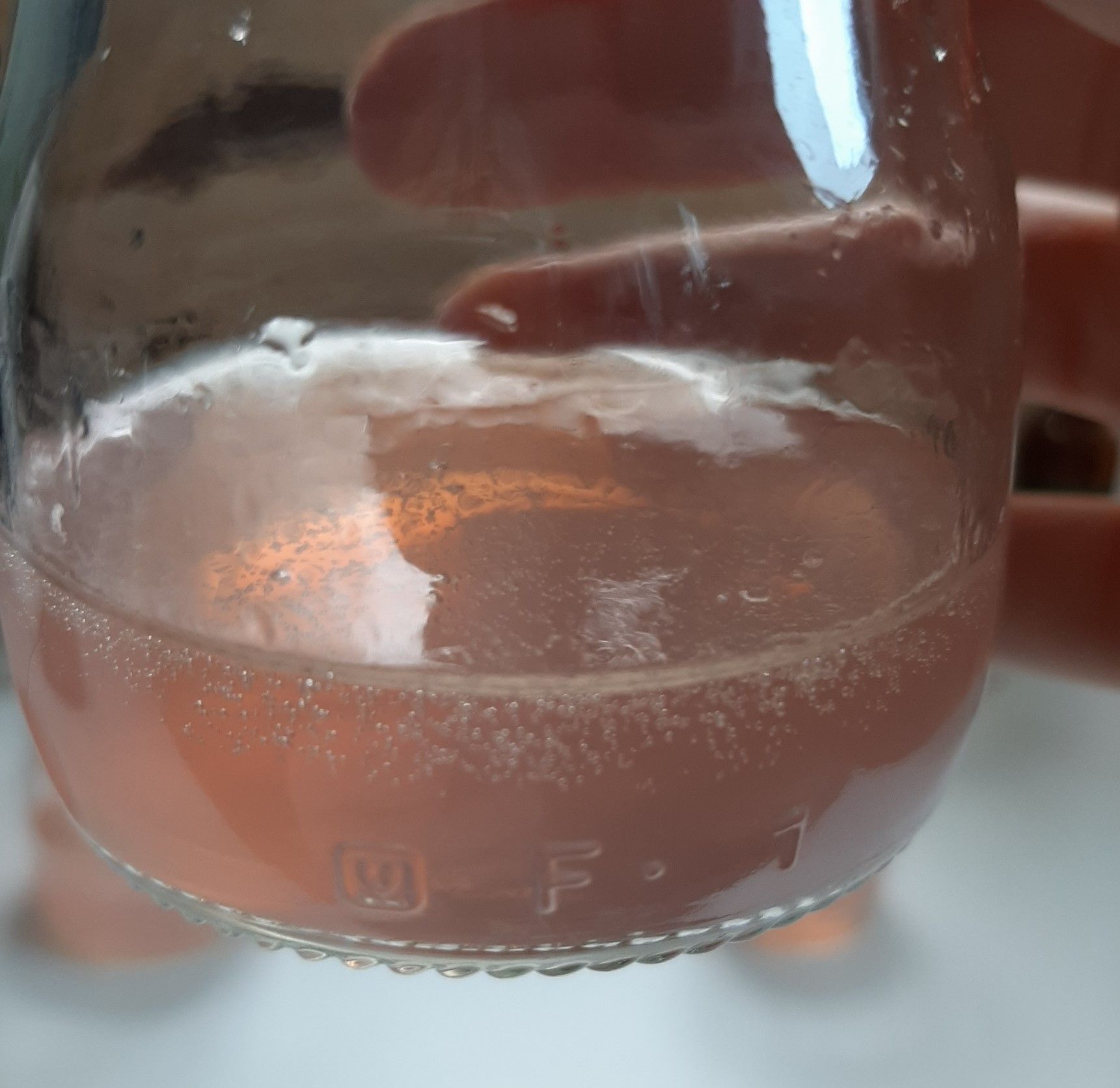 Ethanol made bubbles