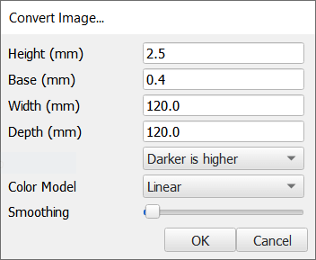 Picture import in Cura