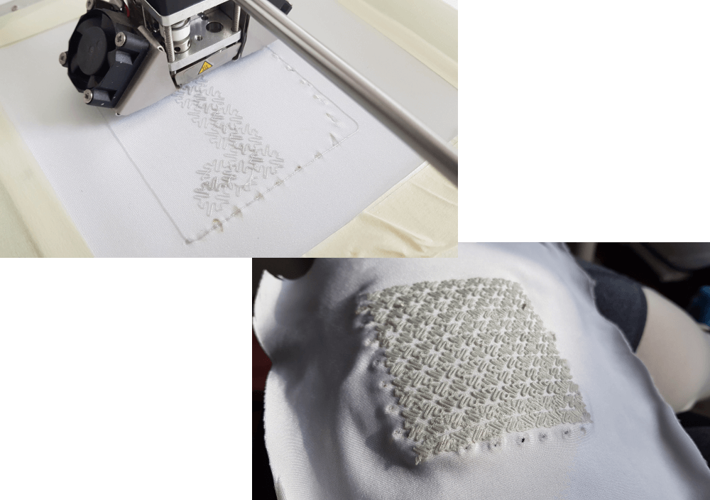 3D print on fabric