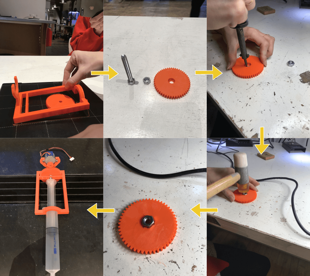 Bioextruder gun proto 1 making process