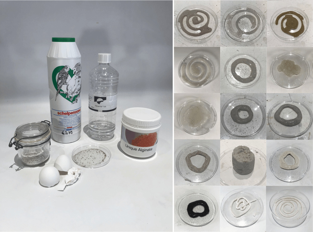 Bioextruder material tests