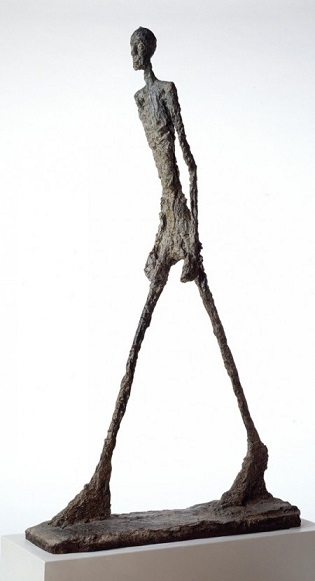 Alberto Giacometti's Walking Man. Cornell University Museum.