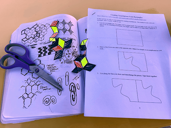 Creating tessellations worksheet
