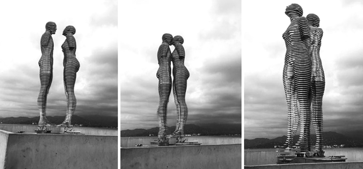 Man & Woman Sculpture by Tamara Kvesitadze