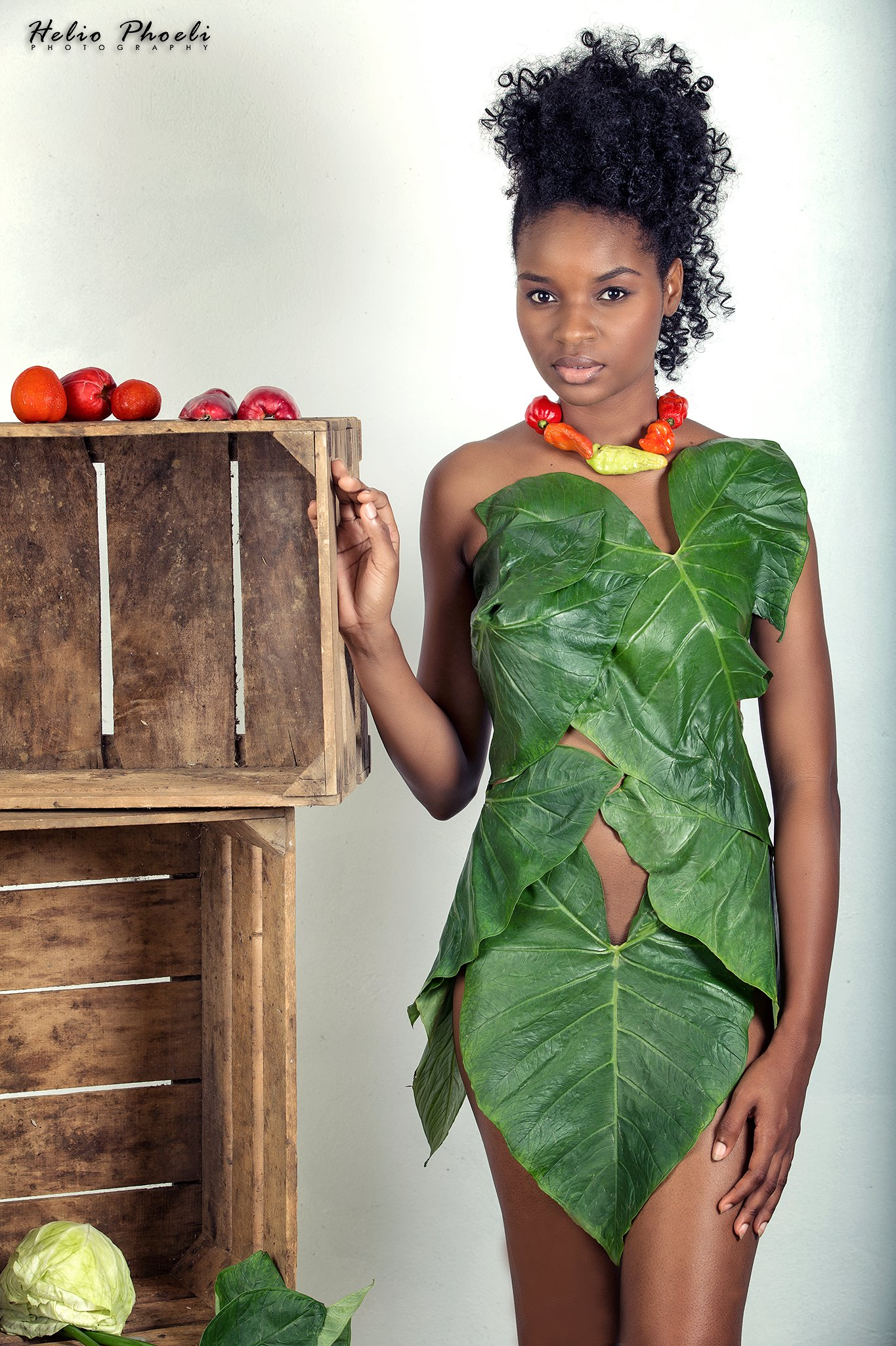 Alt Helio Phoeli Vegetables Photoshoot Suriname Fashion week 2014