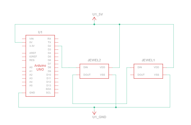 Neopixel Circuit Technical drawing