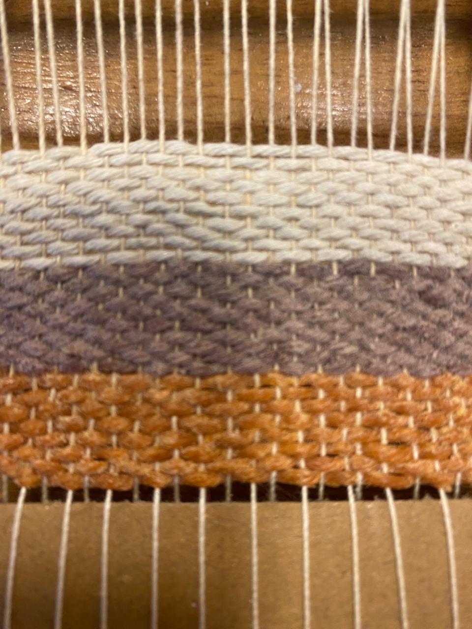 First weave on SheMakes Loom