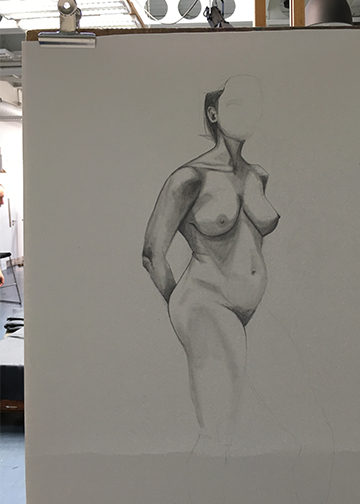 nude drawing female