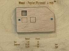 wood sheet settings