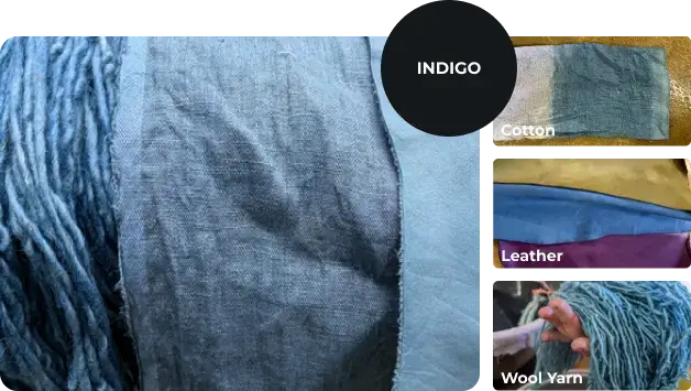dying result with indigo