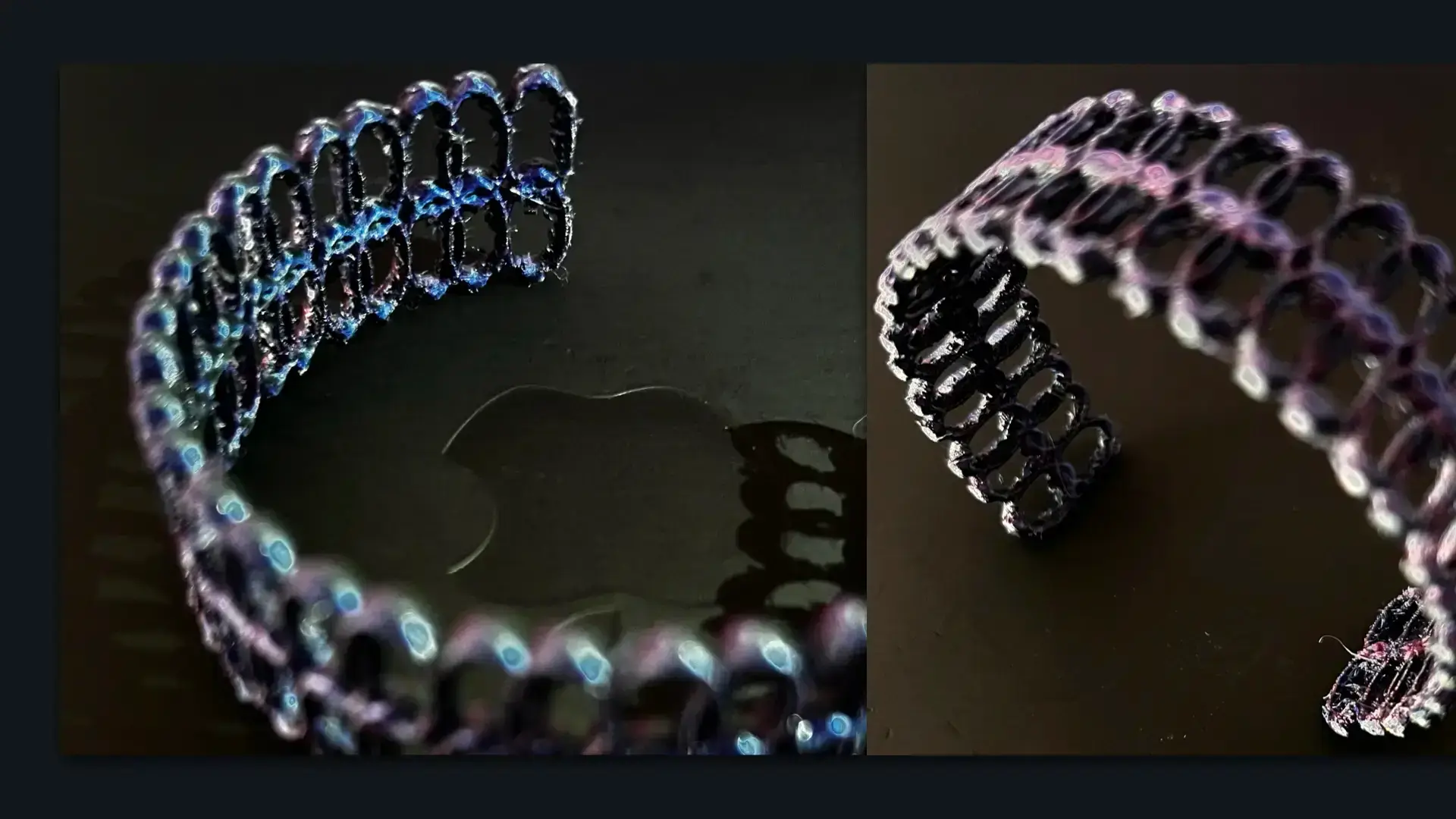 3D Printed cuff-bangle