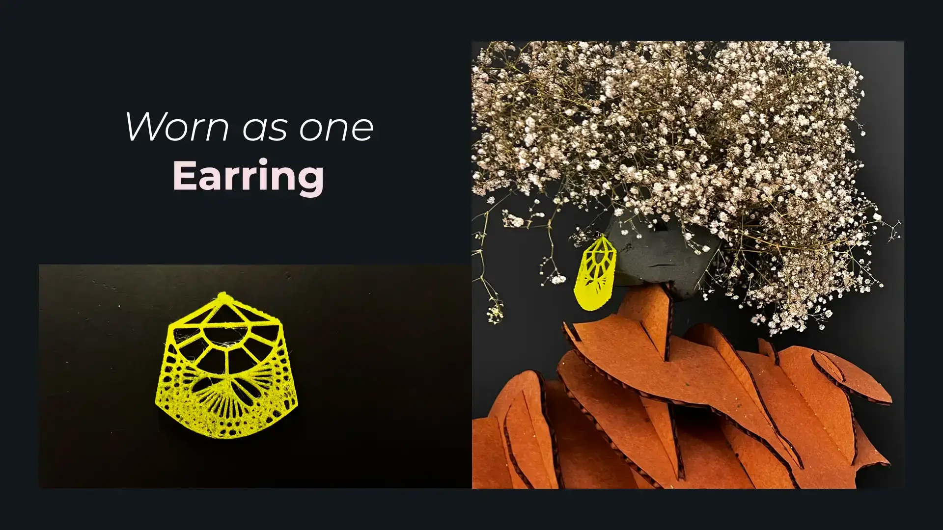 3D printed Earring with TPU