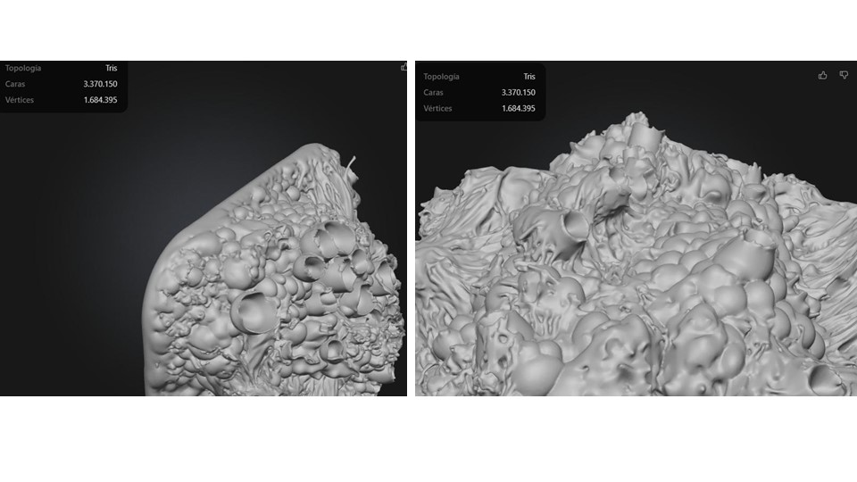Digital modeling of the abstracted pattern in Rhino for mold development