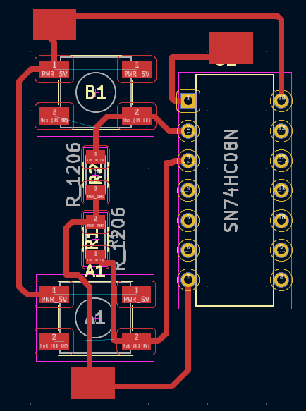 NOR Gate Board Layout