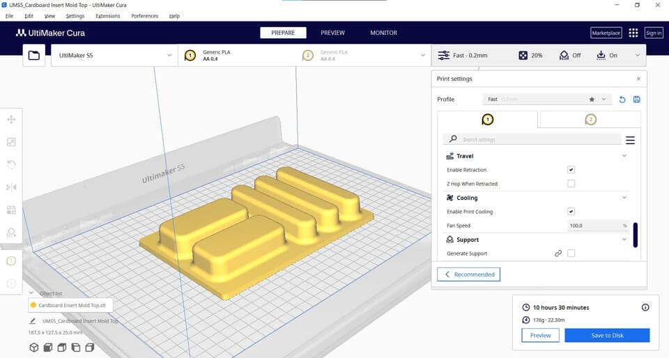 Mold Top Cura 2