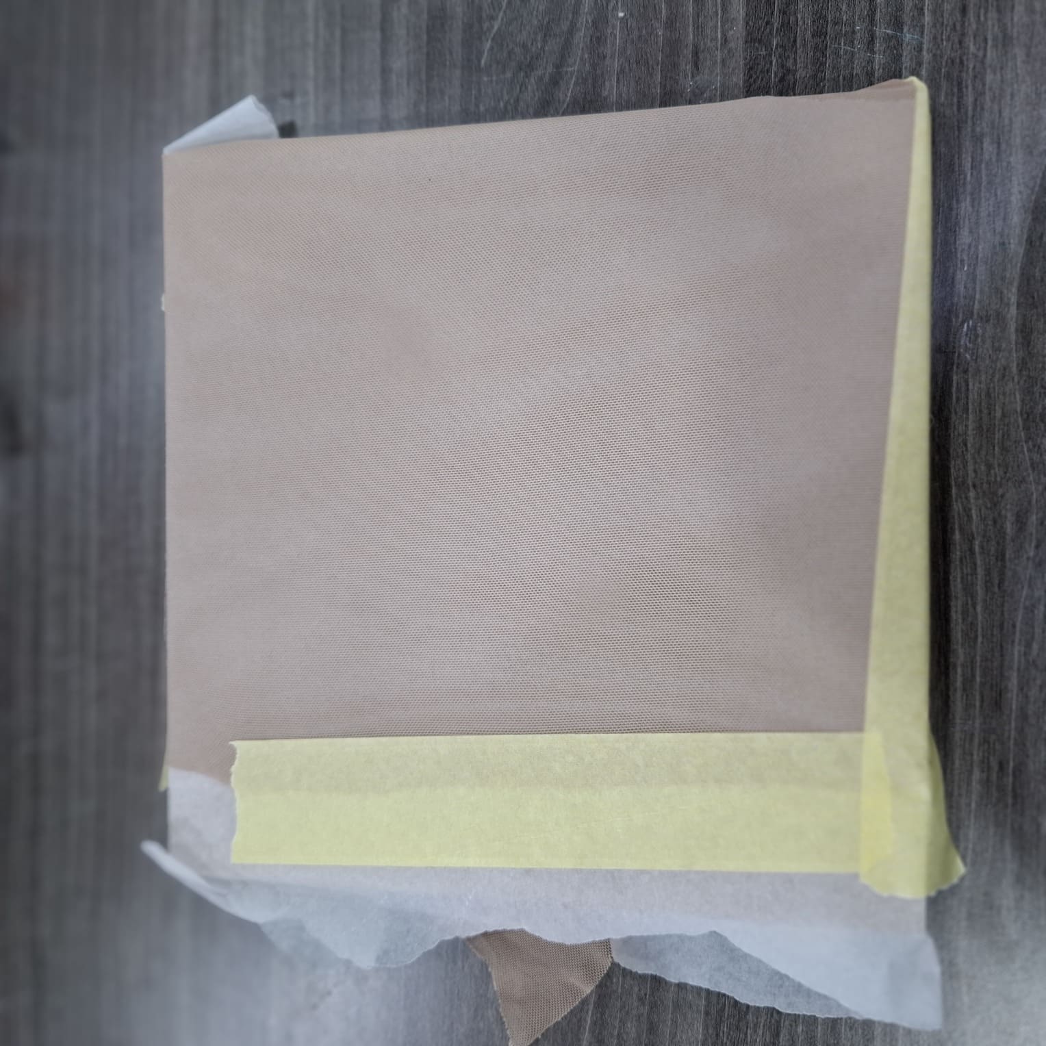 MDF Block with Parchment Fabric
