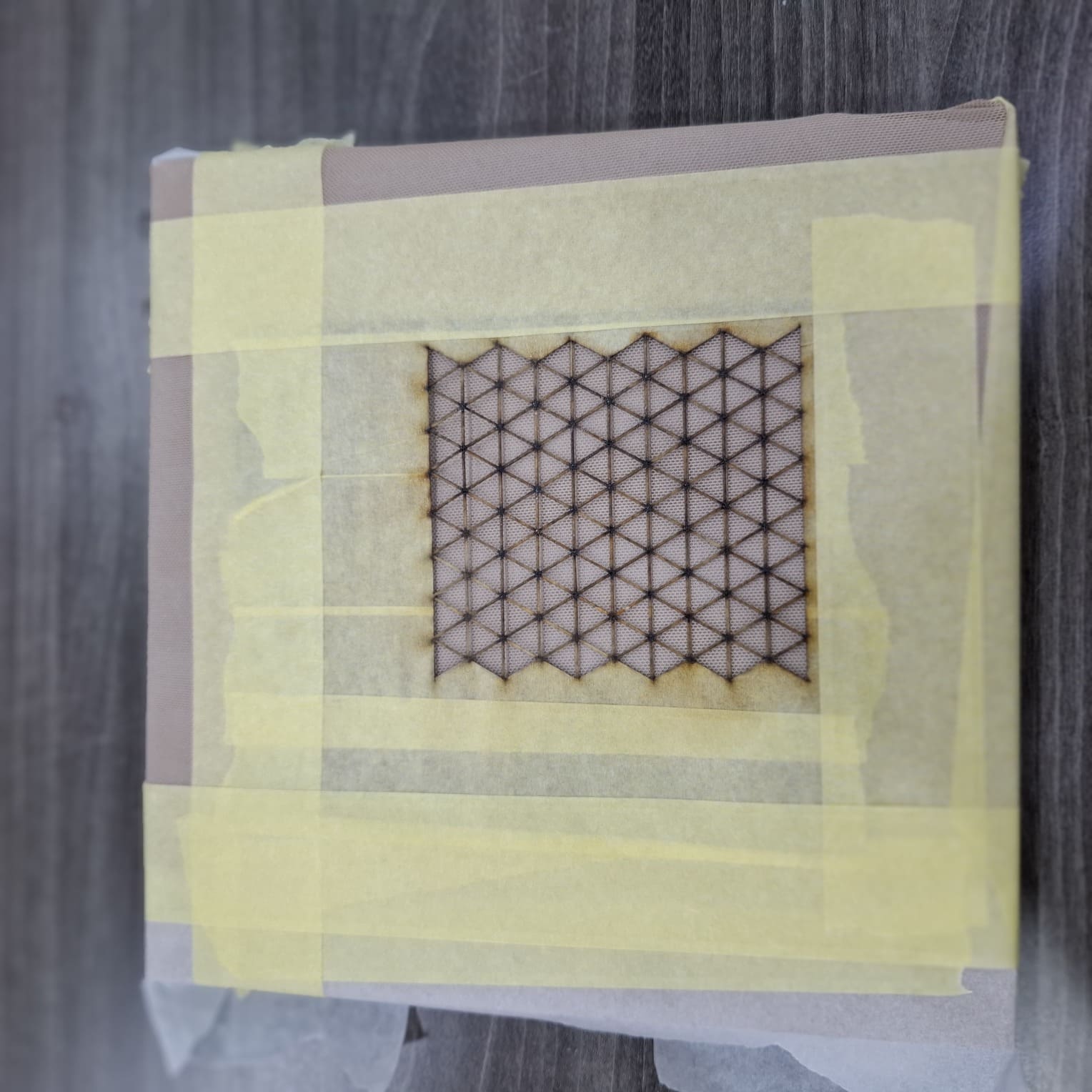 MDF Block with Stencil