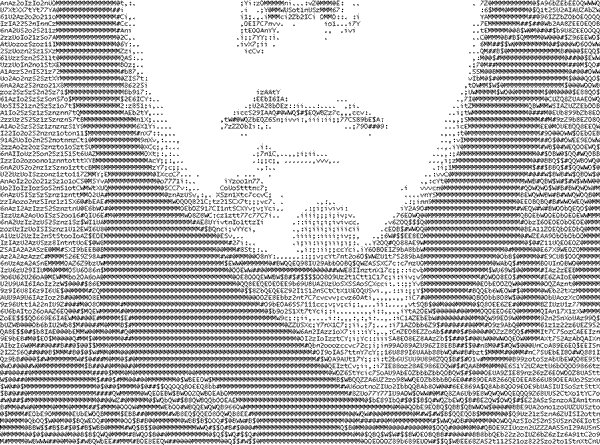 ASCII portrait