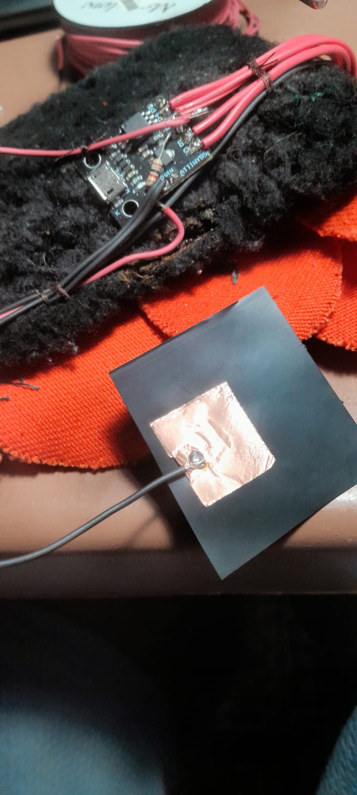 Velostat pressure pad