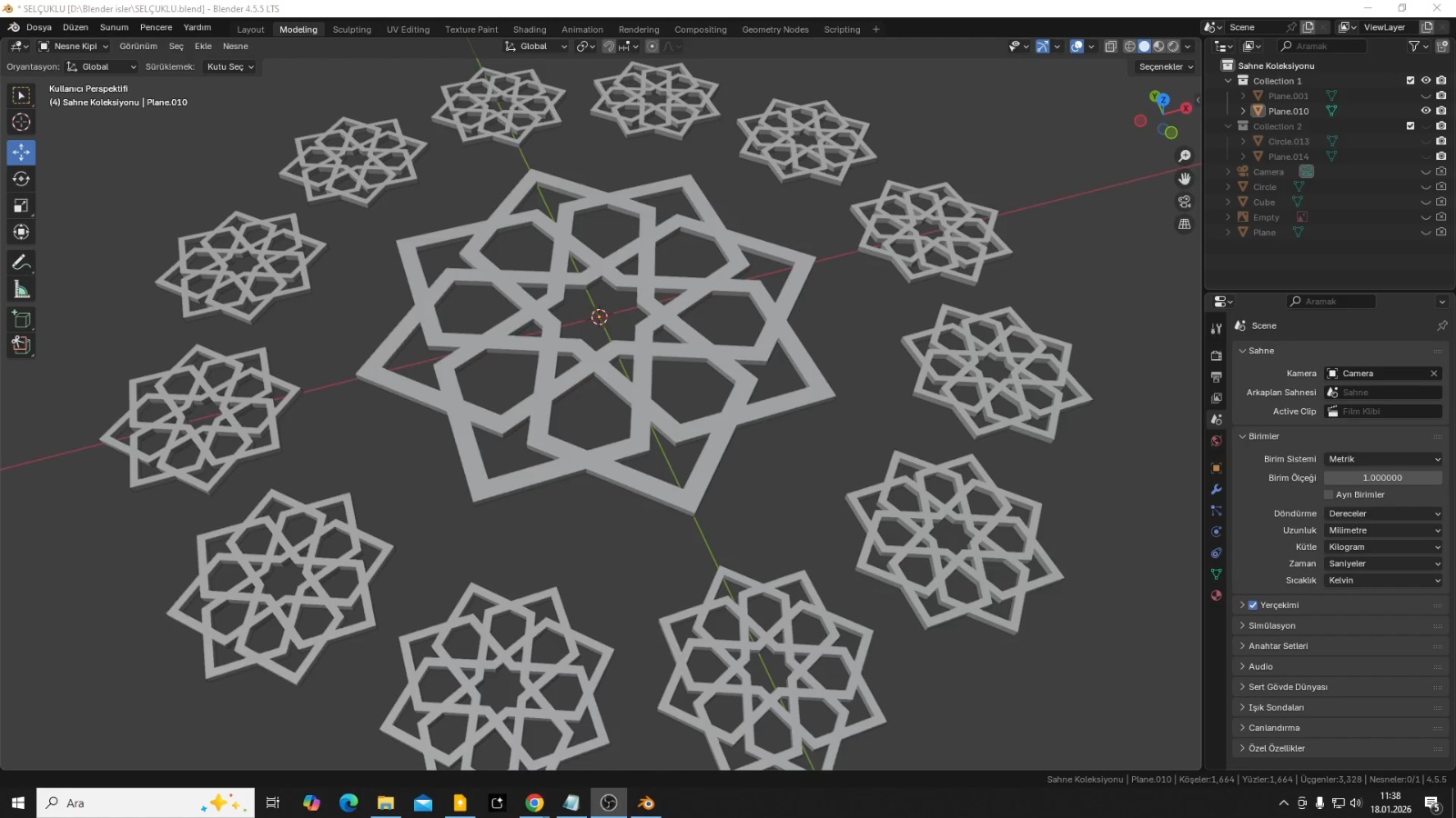 Cura slicing preview — layout and toolpath before hybrid printing
