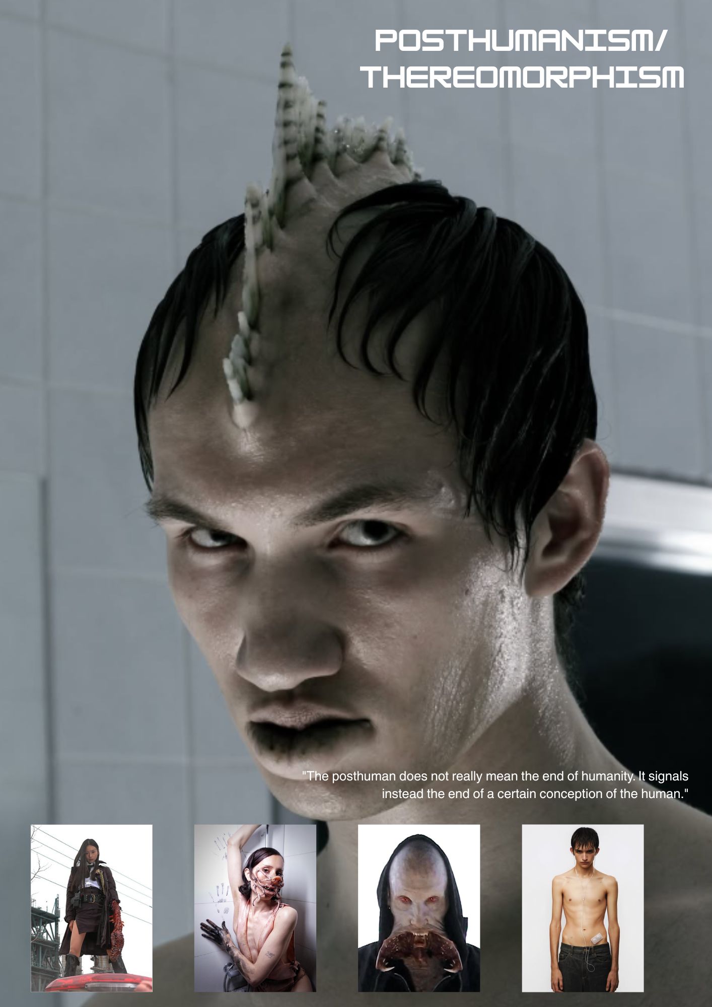 moodboard of posthumanist inspirations