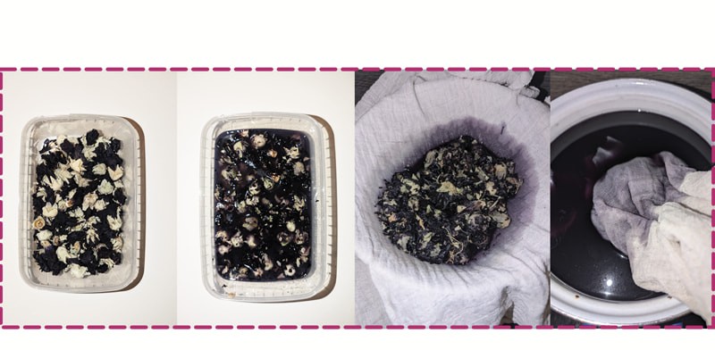 Steps of Mallow dyeing
