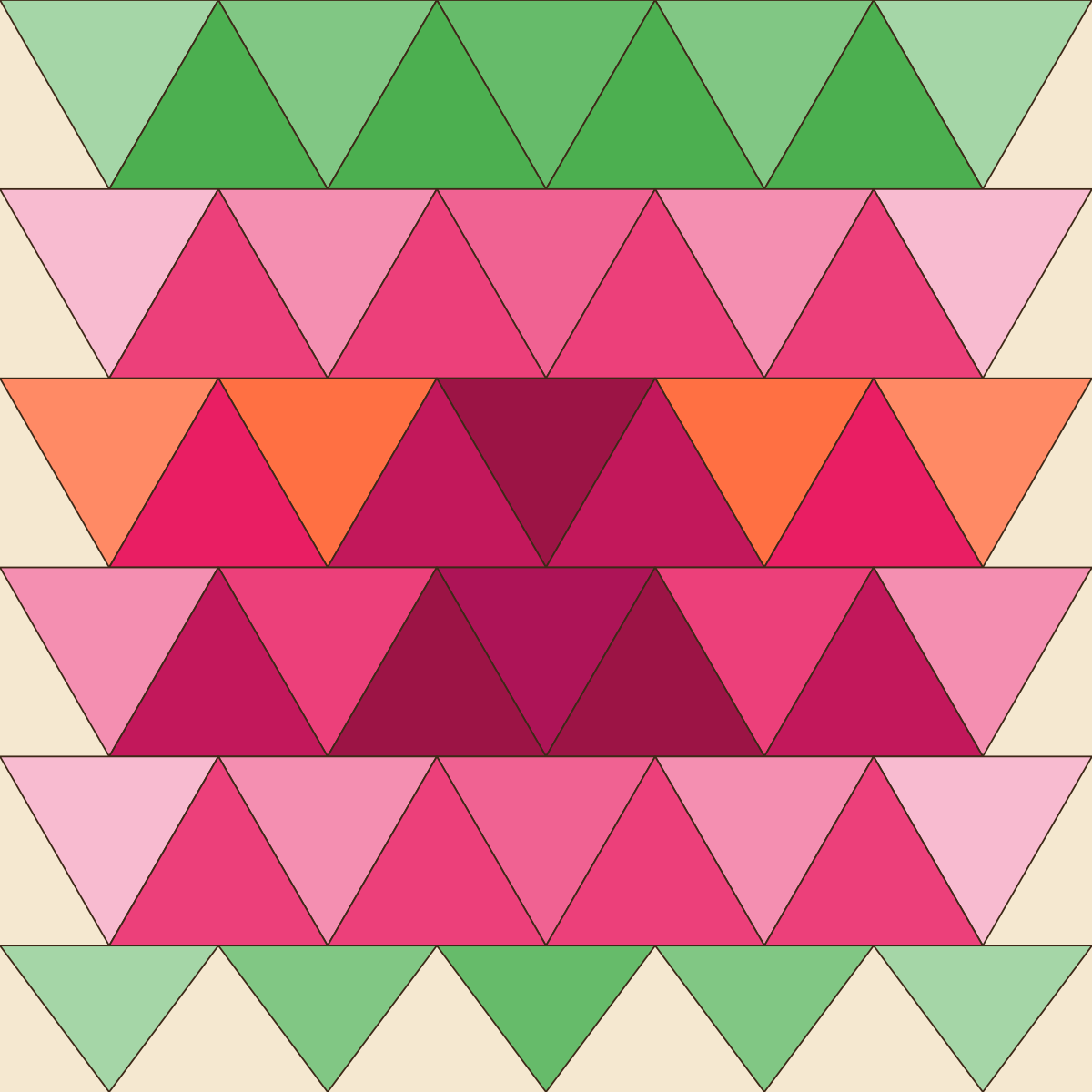 Tessellation preview — larger-scale rendering of the same geometry