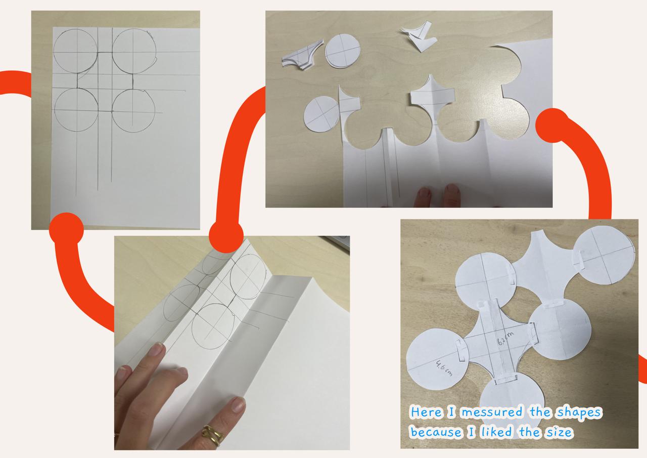 Trying the connection on paper