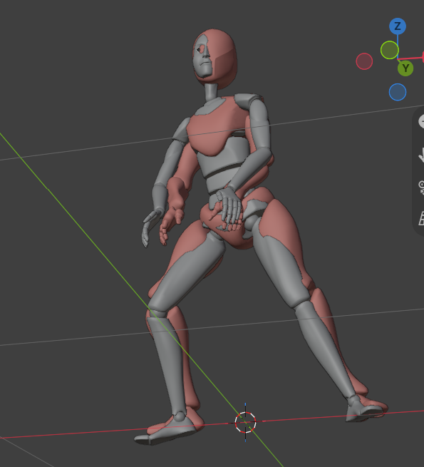 Importing and linking the character